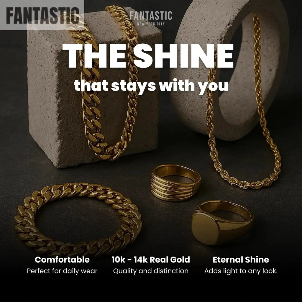 10K Yellow Gold- Solid Cuban Link (Curb Cuban) Chain