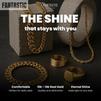 10K Yellow Gold- Solid Cuban Link (Curb Cuban) Chain