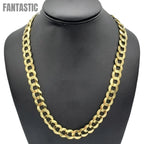 10K Yellow Gold- Solid Cuban Link (Curb Cuban) Chain