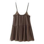 Women Clothing Beaded Sequined Embroidered Suspender Dress