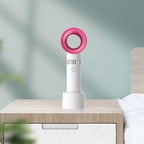 Mini Portable Fan USB Rech Mini Portable Fan USB Rechargeable Night Light Cooling Handheld Fan Three Speed