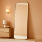 Goldtone 56X21 Complete Length Floor Standing Mirror