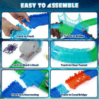 USA Toyz Sharky Seas Tracks Playset - 225 Pieces