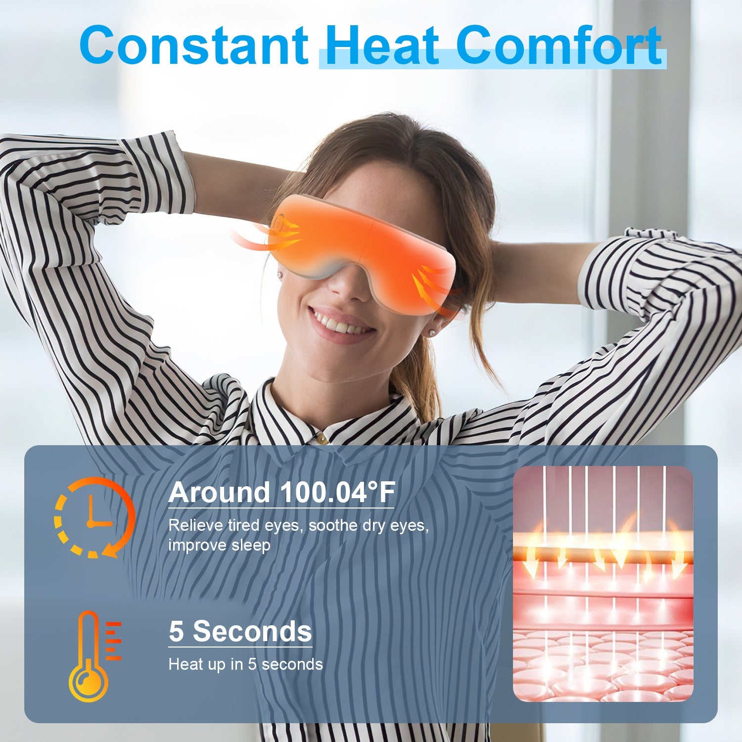 Heated Eye Massager Mask