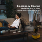 (Open Box) AirSupply MS12 Portable Mist Fan, 19,200mAh Battery & 2.9-Gallon Tank
