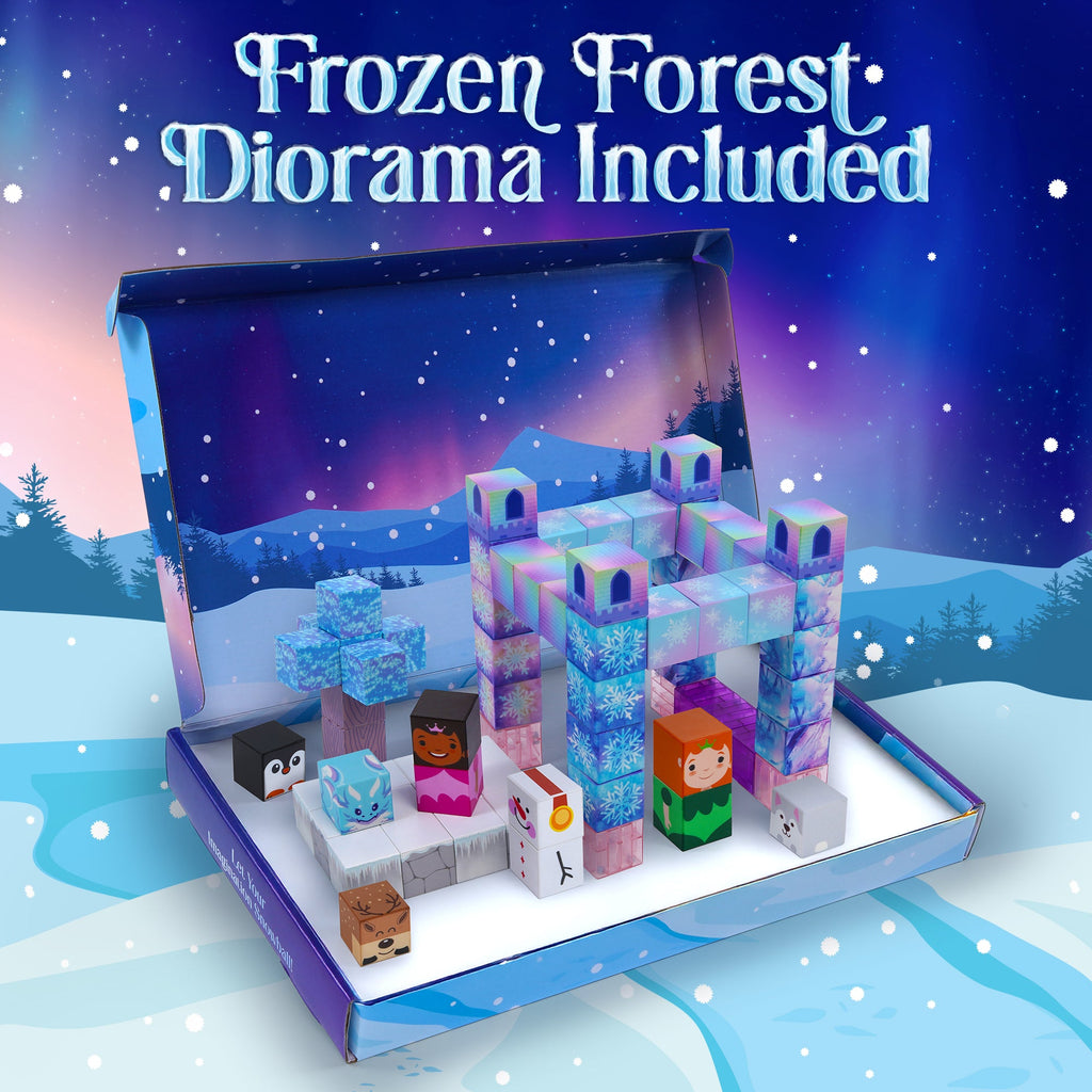 USA Toyz Blocchi Frosted Fairytale Magnetic Building Blocks Set Of 84pc