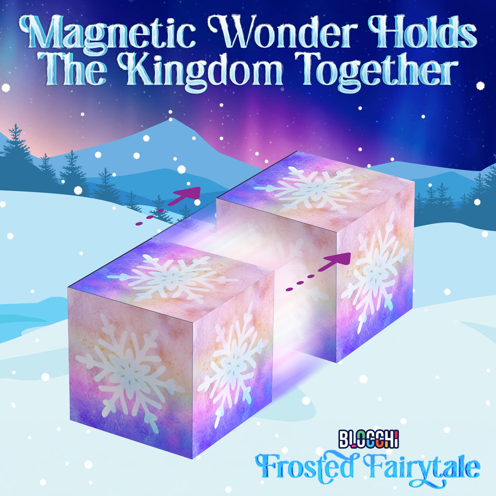 USA Toyz Blocchi Frosted Fairytale Magnetic Building Blocks Set Of 84pc