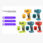 Mini Brushless High-Power Lithium Electric Blower Fan Wireless Dust Blowing Gun Compatible with Makita Dewalt Etc.