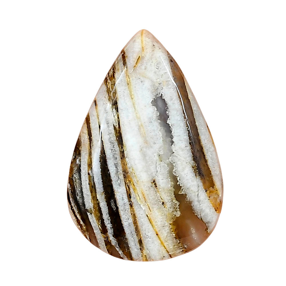 Stick Agate 33.78x22.8x5.6 mm Pear Gemstone LS01215-16