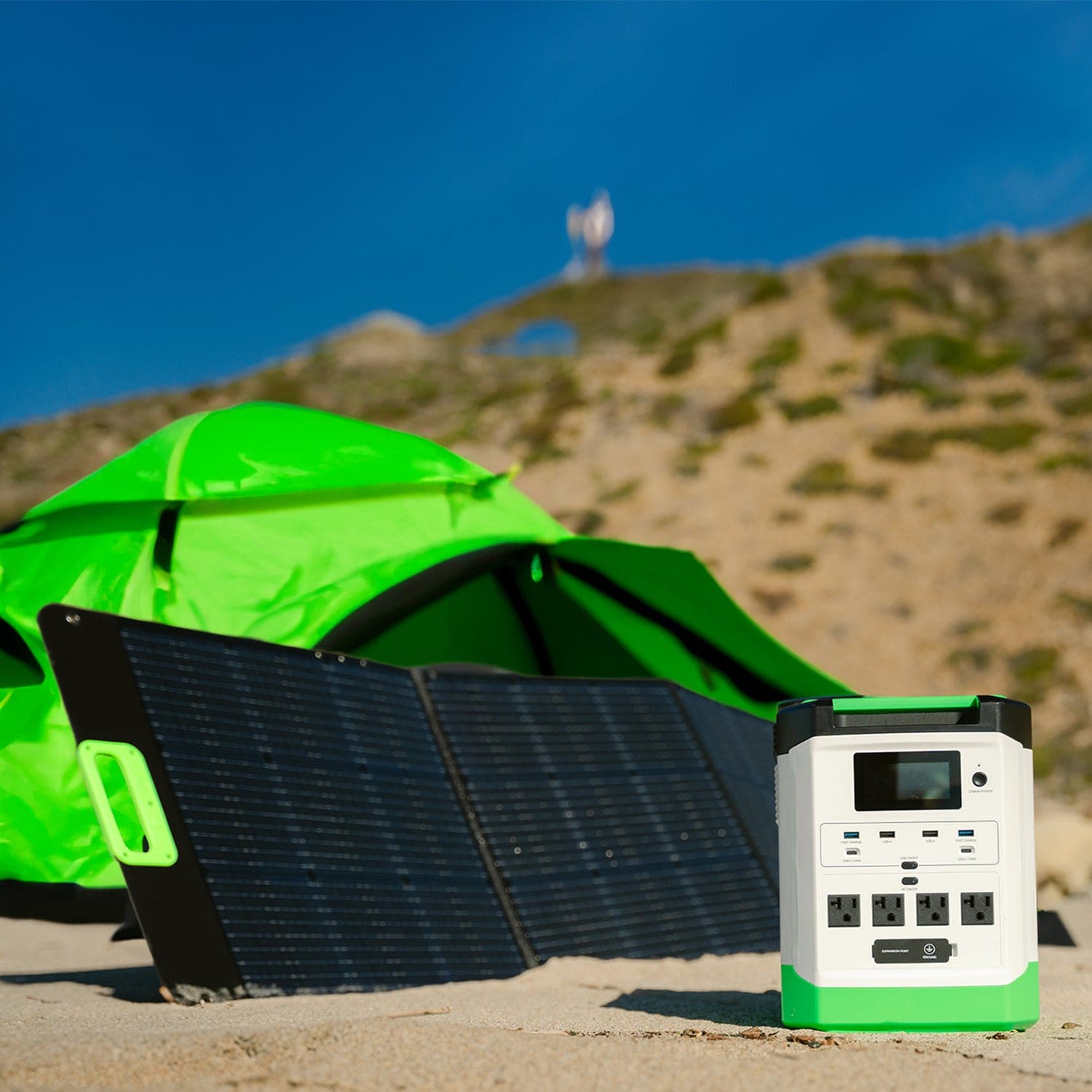 High Capacity Lithium 1800 Solar Generator and Transfer Switch