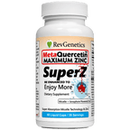 Super Z - Nano Quercetin with Zinc in Micelles Supplement - Advanced Micelle Ionophore Formula for Anti-aging Health - Immune to plain Zinc- Better than liposomal -By RevGenetics