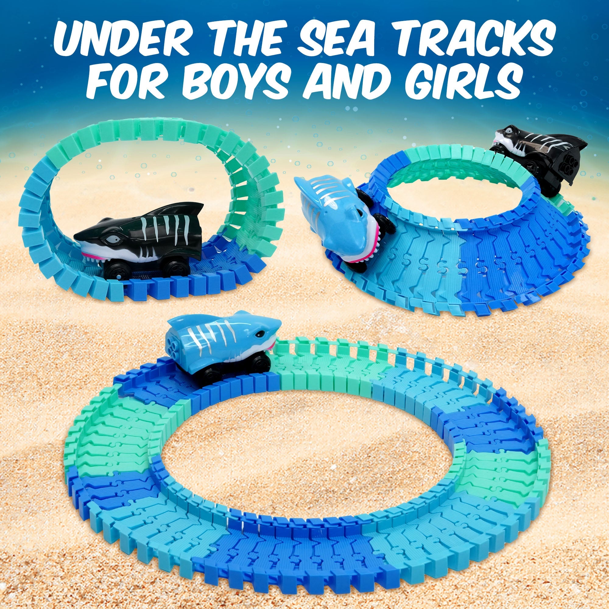 USA Toyz Ocean Race Tracks for Kids- 265pk