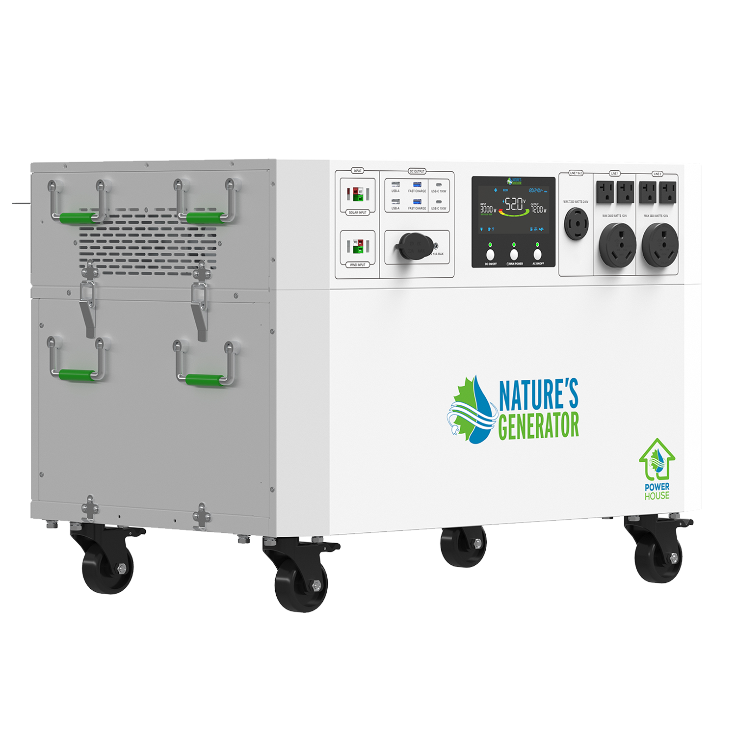 Powerhouse V2 Solar Generator and Transfer Switch