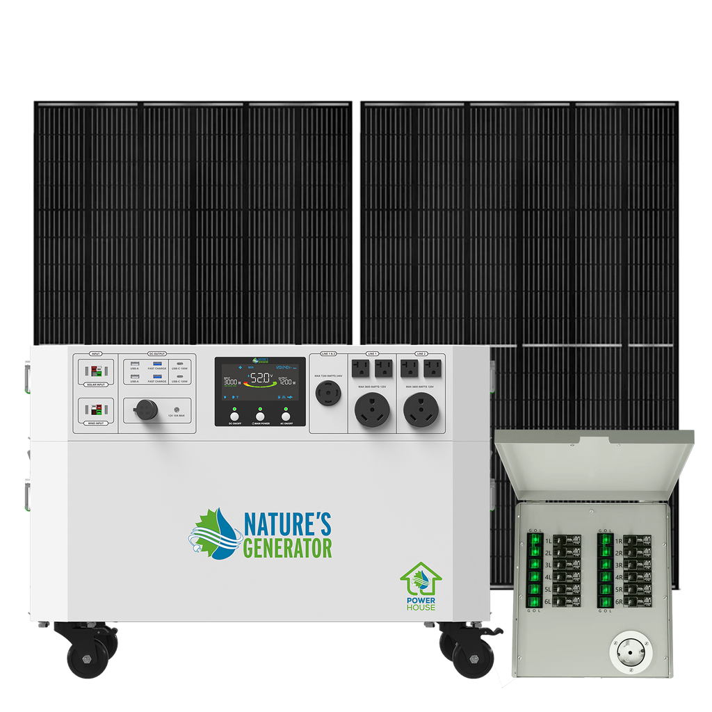 Powerhouse V2 Solar Generator and Transfer Switch
