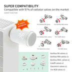 Tuya Smart Home Zigbee 3.0 Thermostatic Valve Radiator Zigbee Thermostat Radiator Zigbee Thermostatic Valve Alexa Google Home
