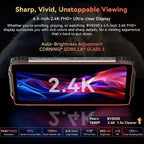 Rugged 6.5-inch (16.5 cm) 2.4K 120Hz Android 14 Smartphone — G100 Octa-Core, 12GB RAM, 256GB, 8800mAh, NFC, Dual SIM, Flashlight