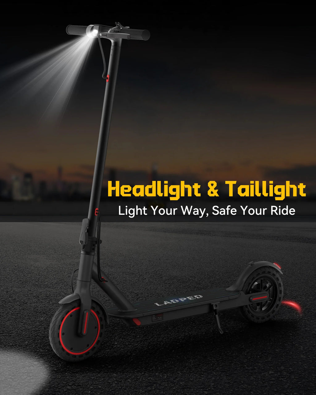 Foldable Electric Scooter 350W 19 mph — APP Smart Control, 4-Speed Modes, 16–40 Mile Range for Adults