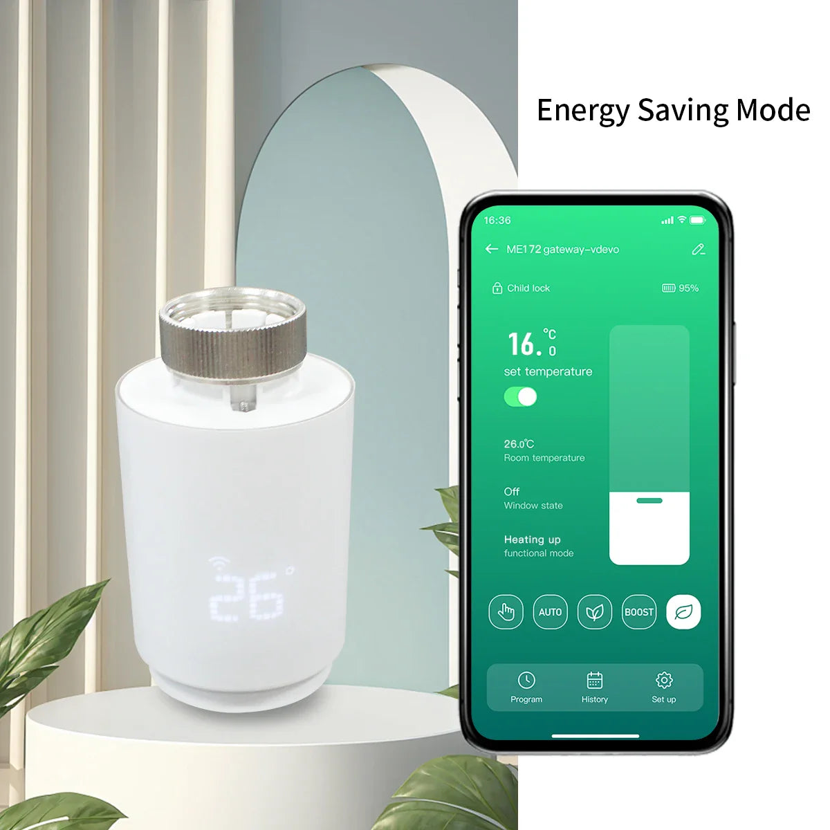 Tuya Smart Home Zigbee 3.0 Thermostatic Valve Radiator Zigbee Thermostat Radiator Zigbee Thermostatic Valve Alexa Google Home