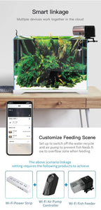 Automatic Aquarium Fish Tank Feeder Timing/Wifi Wireless Smart Phone App Intelligent Speaker Voice Remote Control Fish Feeding