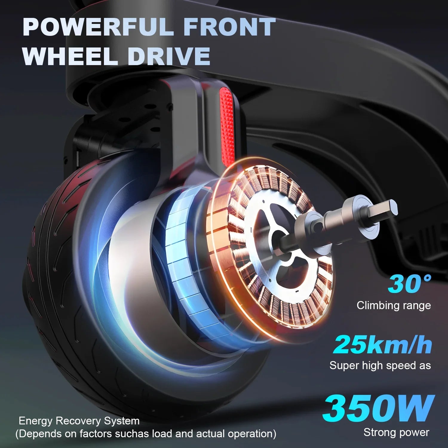 Foldable Electric Scooter for Adults — 350W Motor, 36V 7.5Ah Removable Battery, Smart App Control, 25 km/h (15.5 mph)
