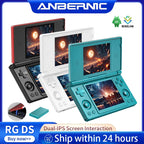Dual-Screen Flip Handheld Game Console 4.0 in (10.16 cm) IPS Touchscreen — Android 14, 4000mAh, WiFi 2.4/5G & Bluetooth 4.2, TF up to 2TB
