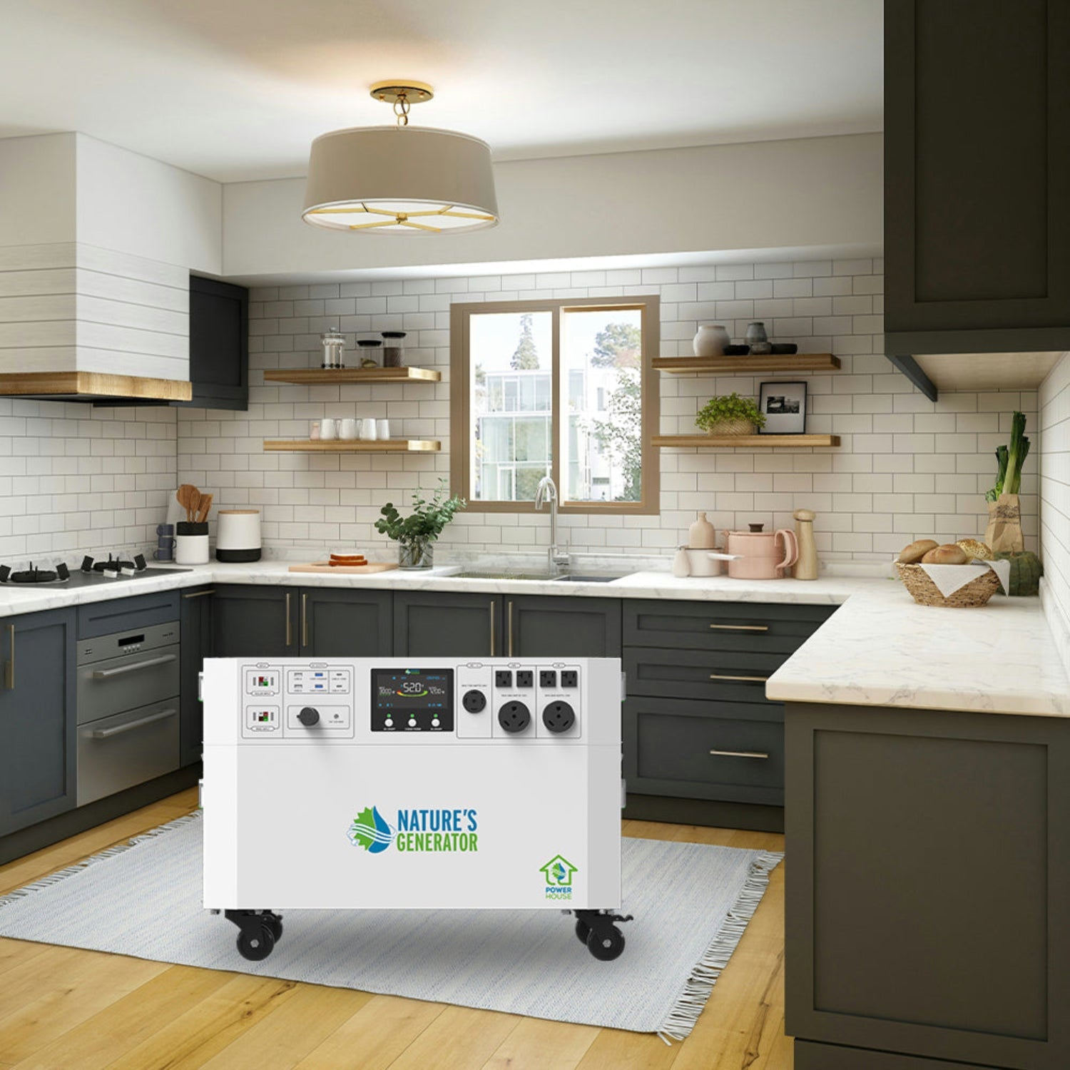 Powerhouse V2 Solar Generator and Transfer Switch