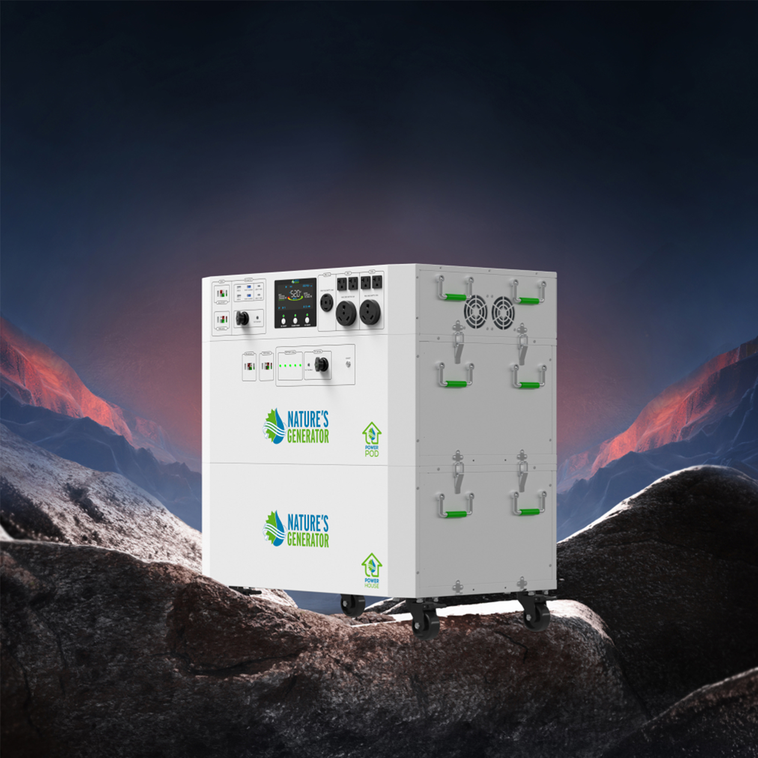 Powerhouse V2 Solar Generator and Transfer Switch