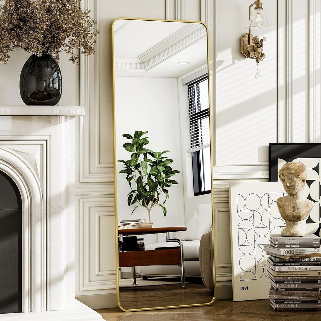 Goldtone 56X21 Complete Length Floor Standing Mirror