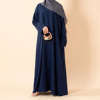 Serene Pleated Georgette Abaya Loose Full-Length Modest Style (MA254)