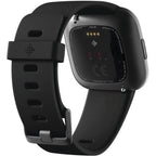 Fitbit - Versa 2 Smartwatch 40mm Aluminum - Black/Carbon with Silicone Band