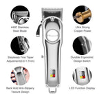 IPX7 Waterproof USB Rechargeable Beard Trimmer