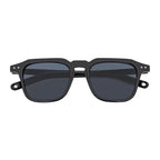 MISSONI - Keyhole Bridge Square Horn Rimmed Black Sunglasses Smoke Lens