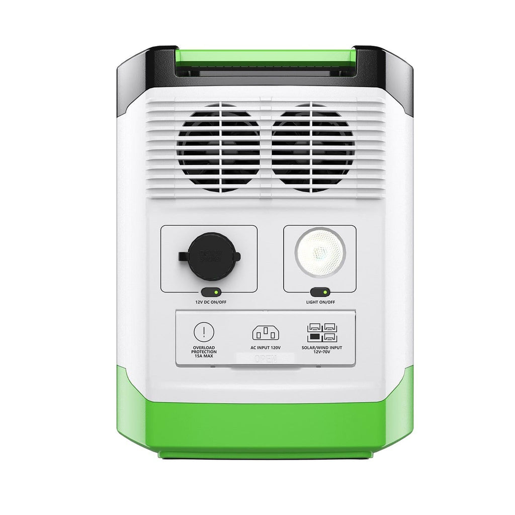 High Capacity Lithium 1800 Solar Generator and Transfer Switch