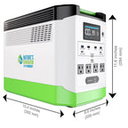 High Capacity Lithium 1800 Solar Generator and Transfer Switch