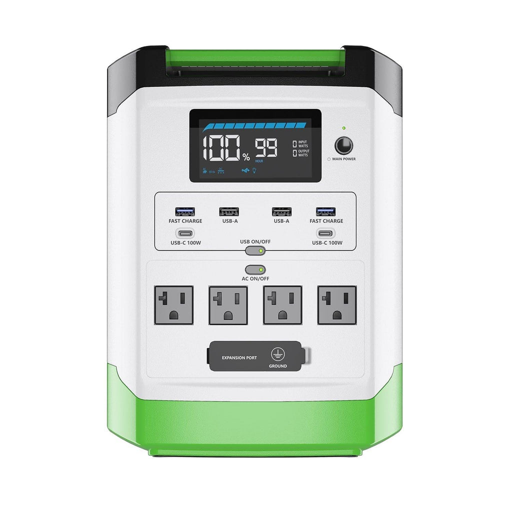 High Capacity Lithium 1800 Solar Generator and Transfer Switch