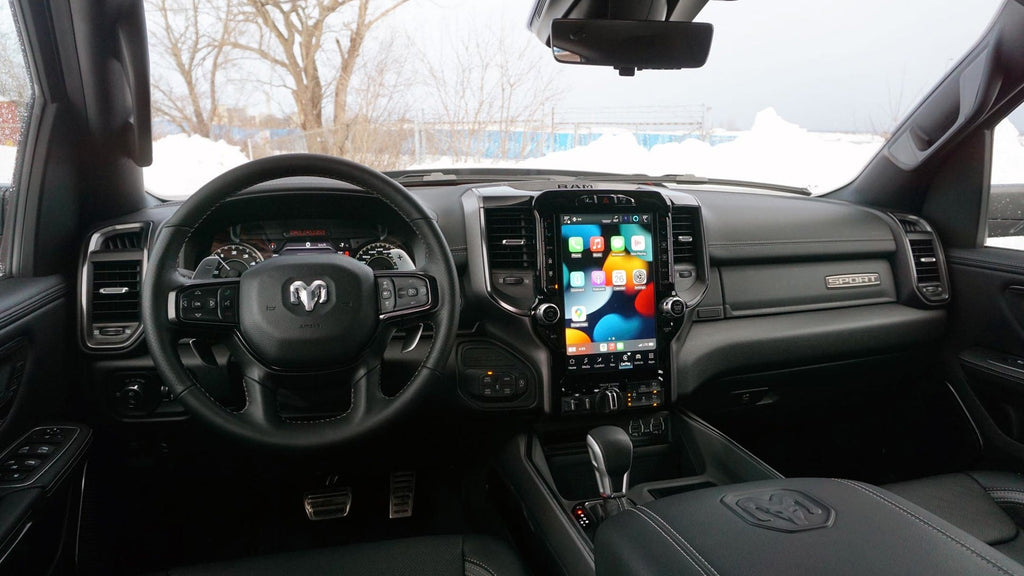 2019-2021 RAM 1500 UBQ Uconnect 5 Upgrade kit with 12-inch Touchscreen including Wireless Apple CarPlay / Android Auto