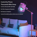 Smart LED Lamps | E14 RGB CW WW Dimmable Bulb with Voice Control