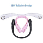 Staright Portable Hanging Neck Fan & Music Player Hands-Free Bladeless Fan