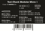 Wera Tool-Check Modular Micro 1 Precision Screwdriver Set 21 Pieces 05049002001